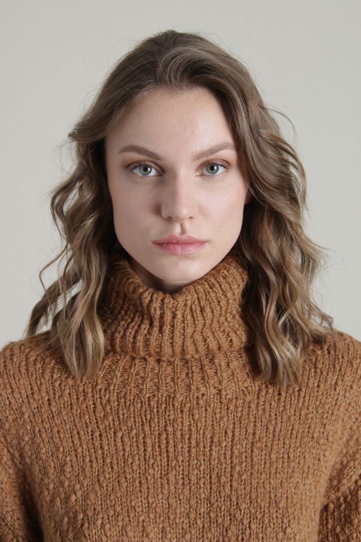 Maglia a collo alto - CAMMELLO - Fashion Market - 4
