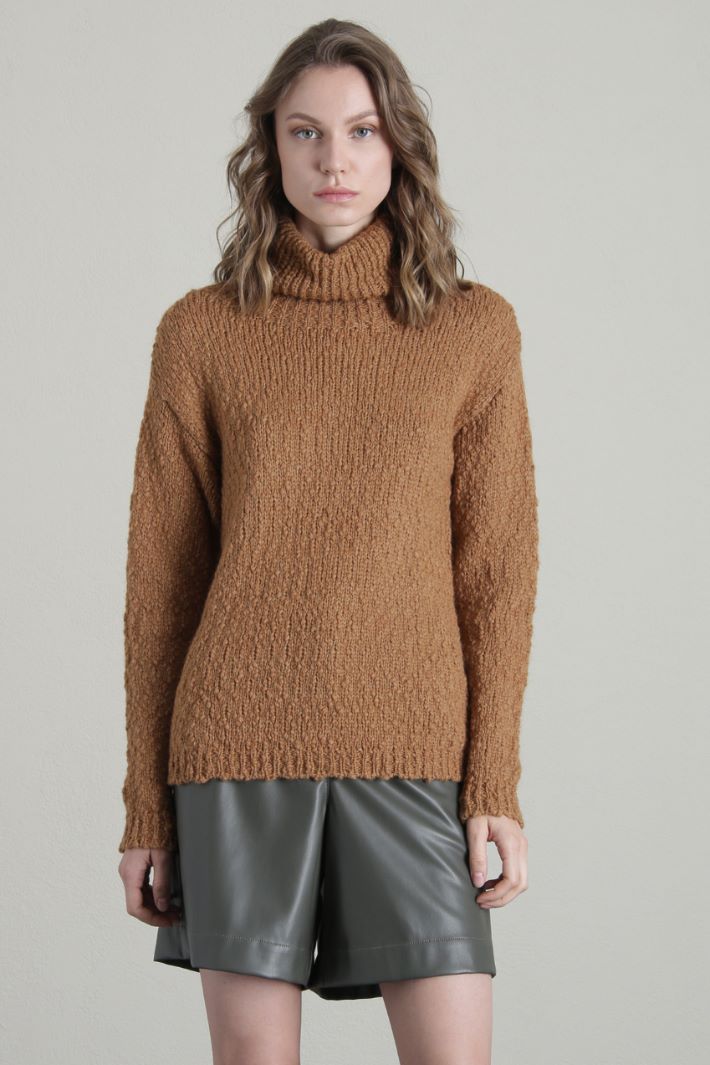 Maglia a collo alto - CAMMELLO - Fashion Market