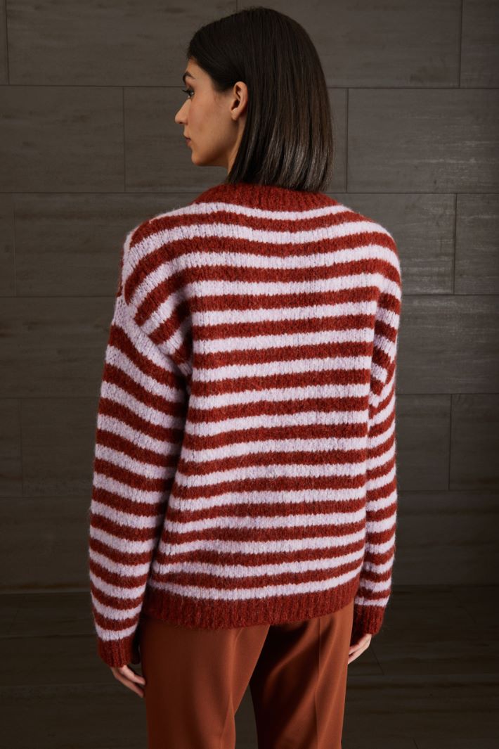 Maglia in lana e alpaca - MATTONE LILLA - Fashion Market - 4
