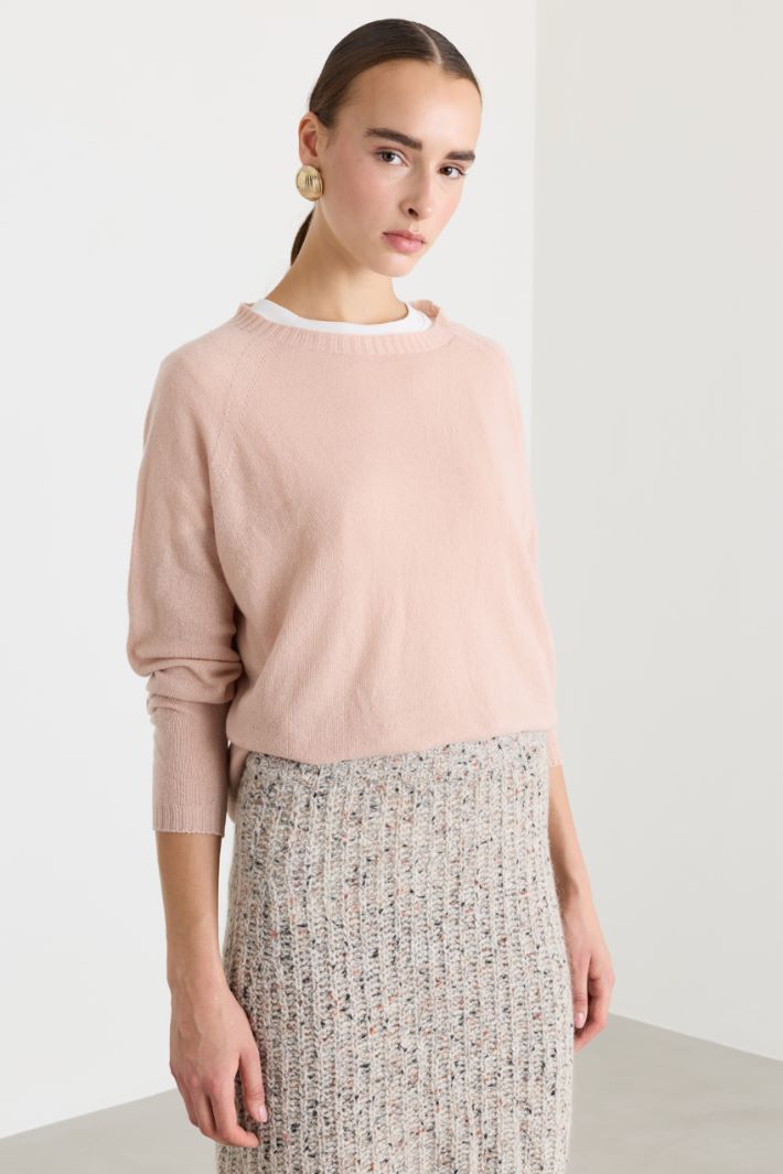 Maglia in filato misto lana - ROSA - Fashion Market - 2