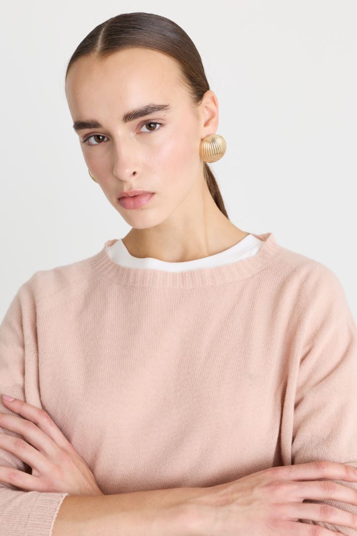 Maglia in filato misto lana - ROSA - Fashion Market - 3