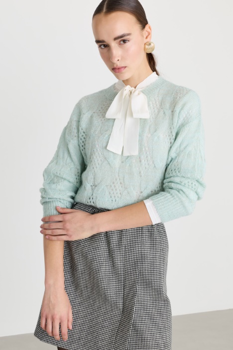 Maglia morbida a trecce - Fashion Market