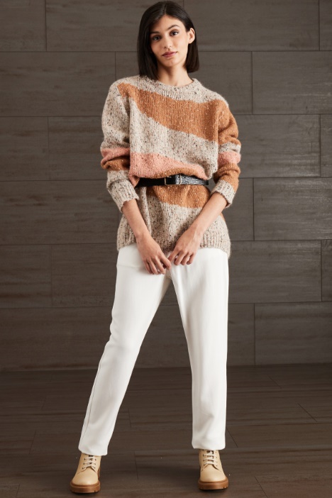 Maglia lunga in lana e alpaca - Fashion Market