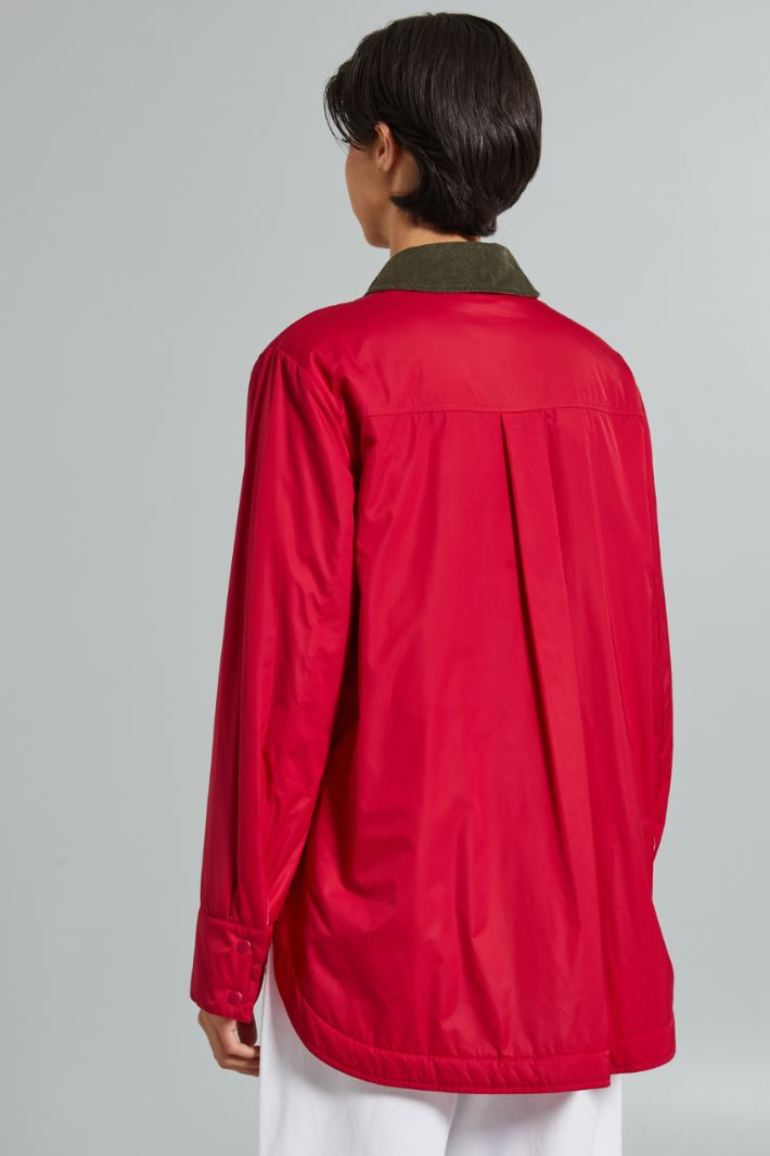 Giacca a camicia imbottita - ROSSO VERDE ROSA - Fashion Market - 4