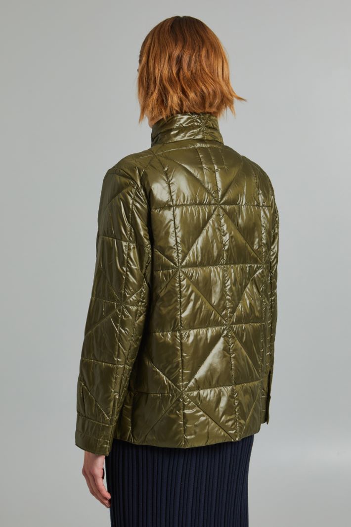 Imbottito con cintura - VERDE MILITARE - Fashion Market - 4