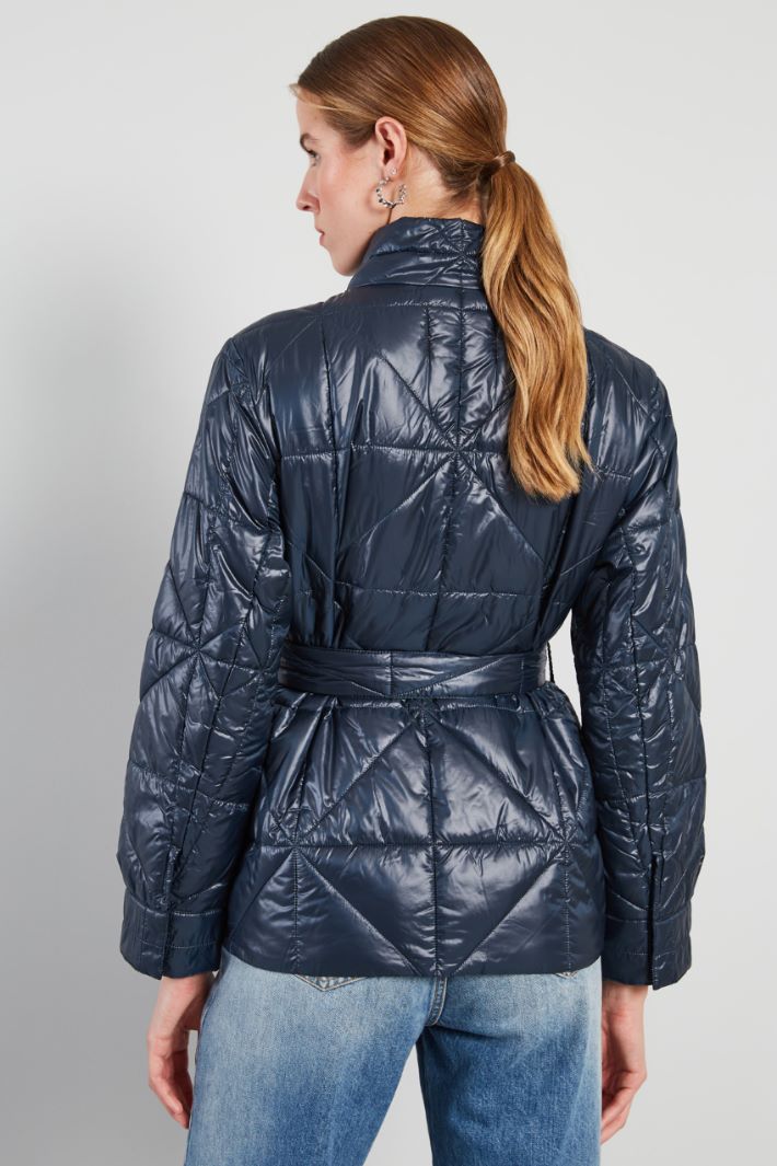 Imbottito con cintura - BLU NOTTE - Fashion Market - 4