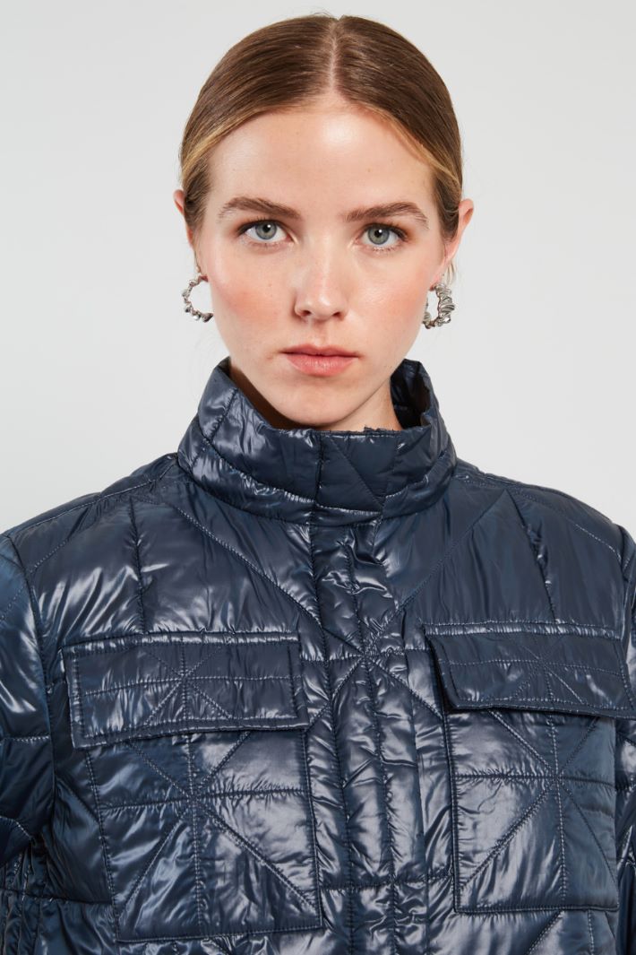 Imbottito con cintura - BLU NOTTE - Fashion Market - 3