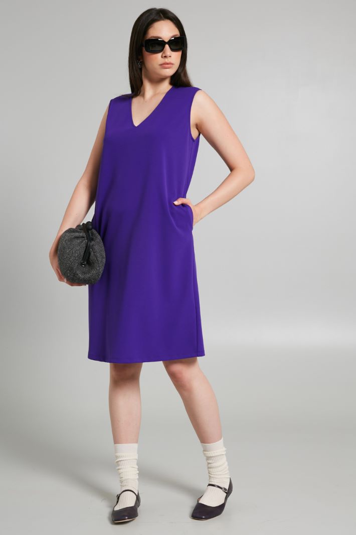Abito in jersey crépe - VIOLA - Fashion Market