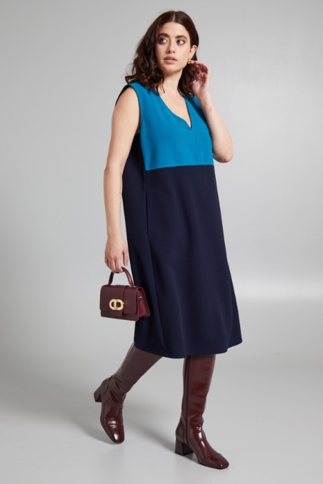 Abito in jersey goffrato - Fashion Market