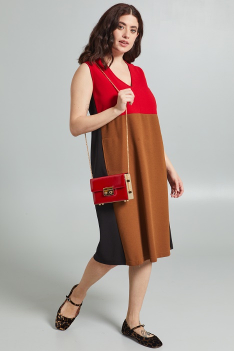 Abito in jersey goffrato - Fashion Market