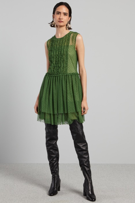 Abito in tulle plumetis - Fashion Market