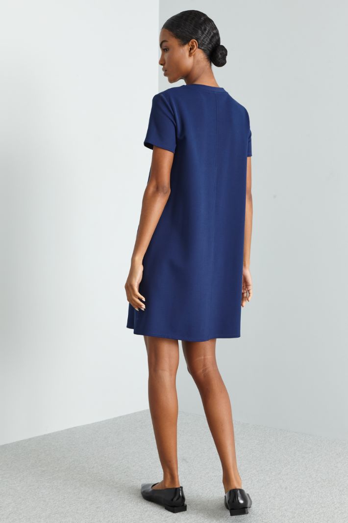 Abito di jersey - BLU - Fashion Market - 3