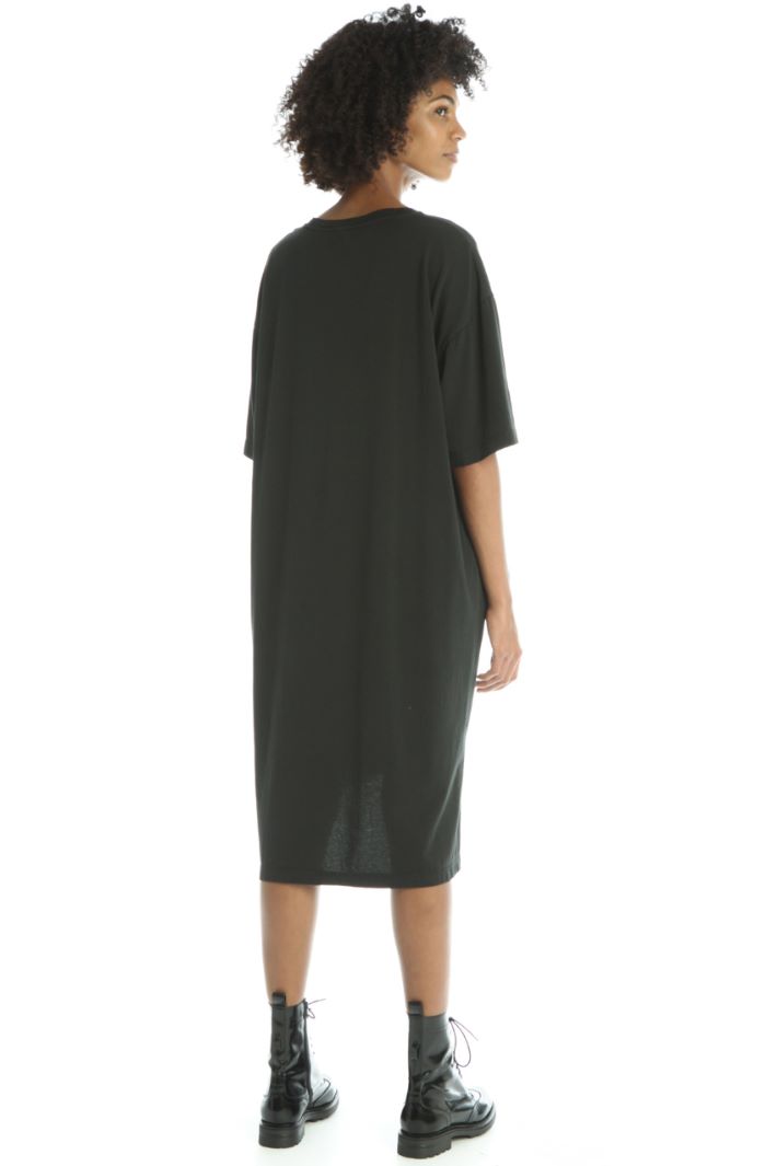 Abito t-shirt in cotone - NERO - Fashion Market - 2