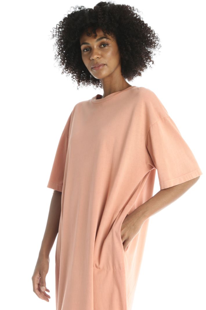 Abito t-shirt in cotone - ROSA - Fashion Market - 3