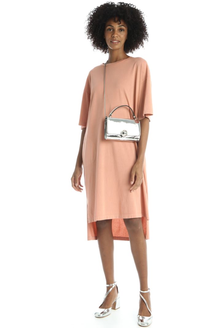 Abito t-shirt in cotone - ROSA - Fashion Market