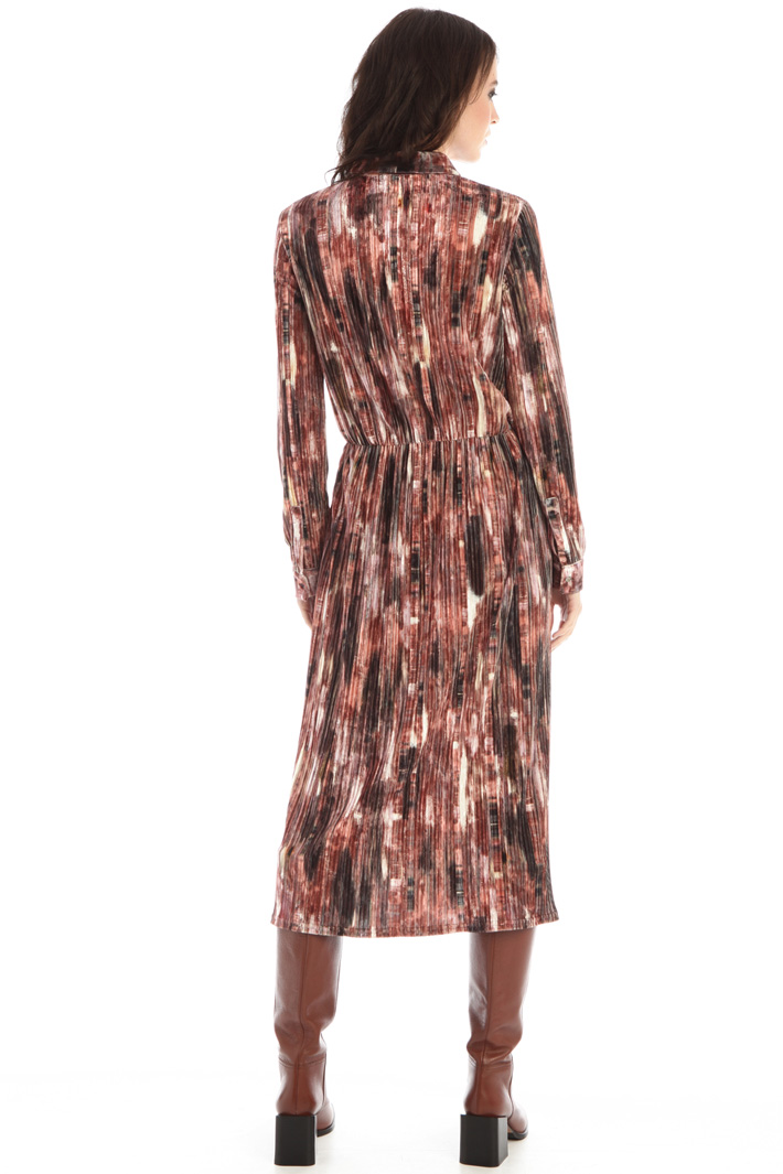 Abito in jersey velluto - VINACCIA ROSA - Fashion Market - 3