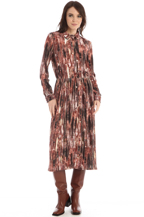 Abito in jersey velluto - Fashion Market