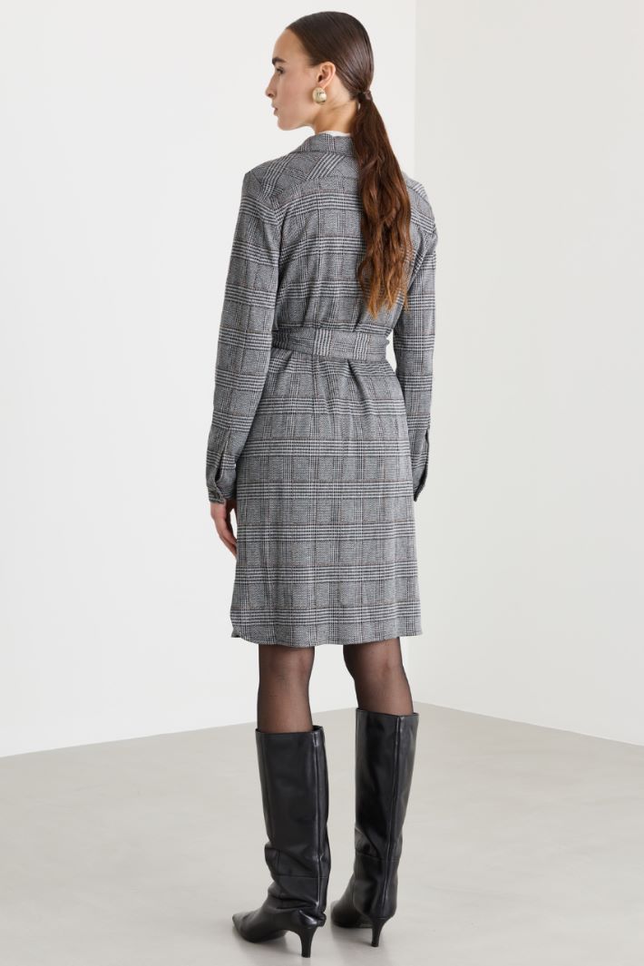 Abito chemisier in jersey - GRIGIO - Fashion Market - 4