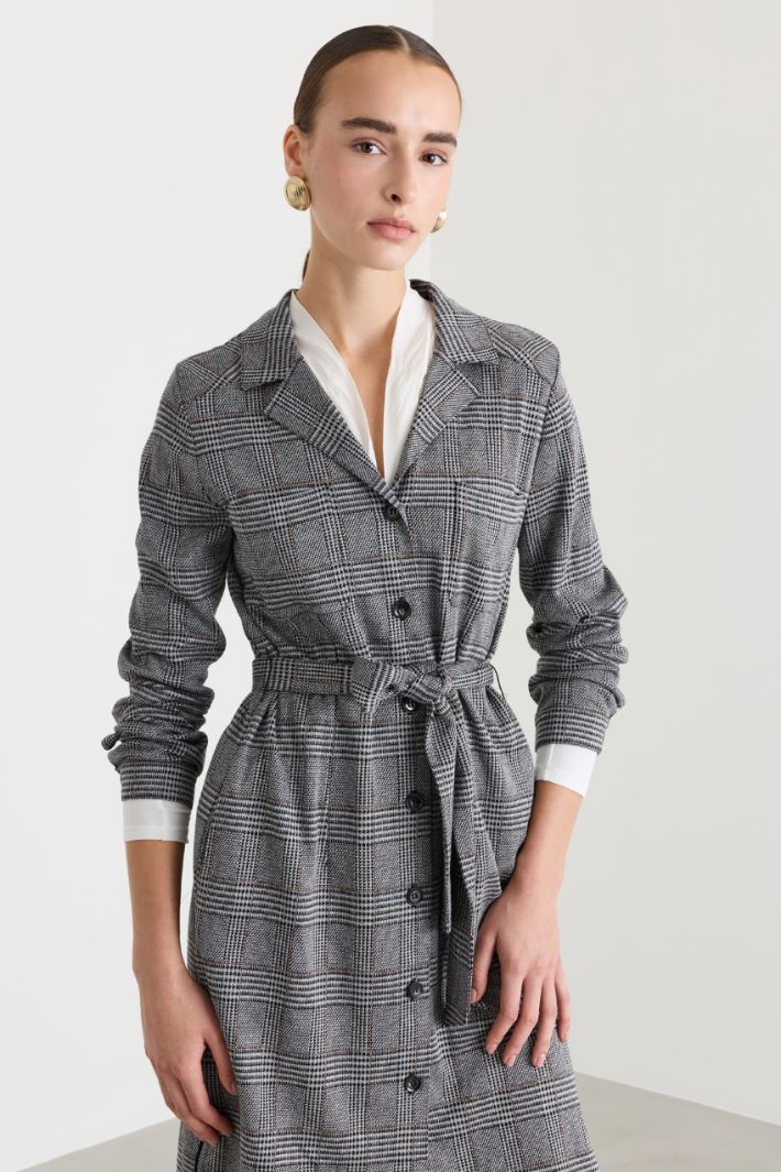 Abito chemisier in jersey - GRIGIO - Fashion Market - 2