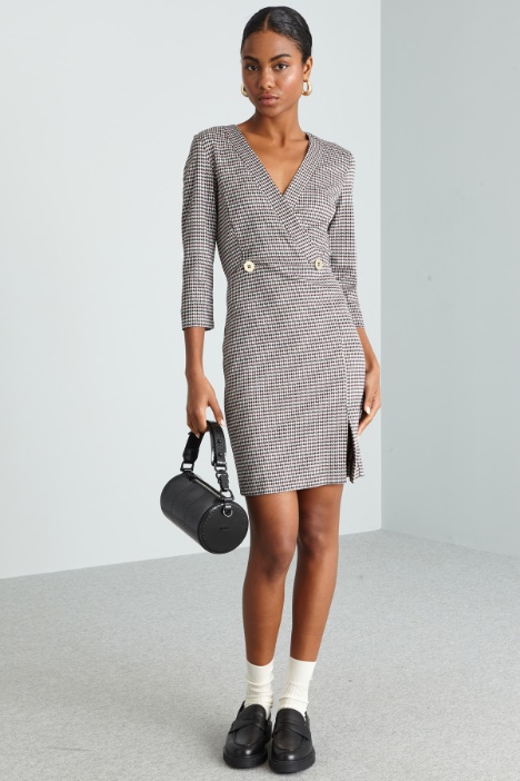 Abito in jersey jacquard - Fashion Market