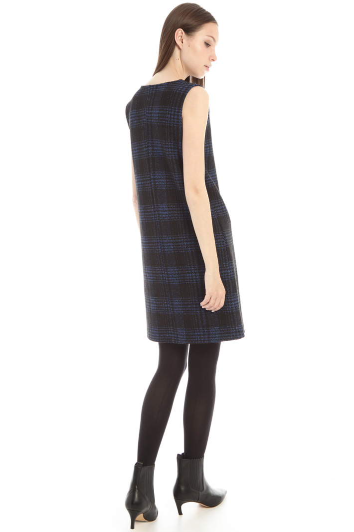 Abito a tubino in misto lana - NERO BLUETTE - Fashion Market - 2