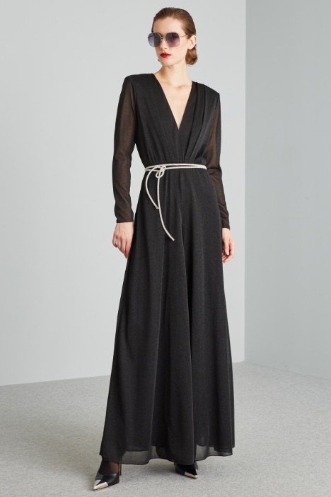 Tuta morbida in jersey lamé - Fashion Market