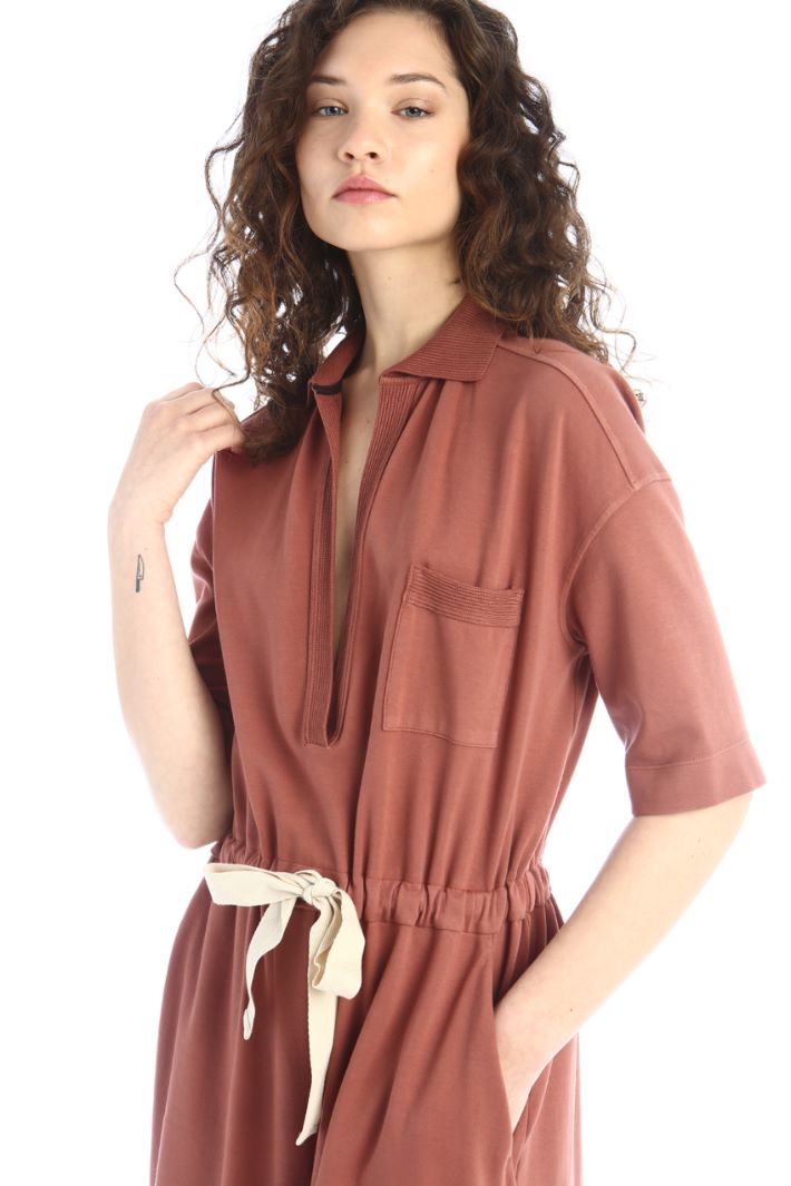 Tuta in jersey di cotone - ROSA ANTICO - Fashion Market - 4
