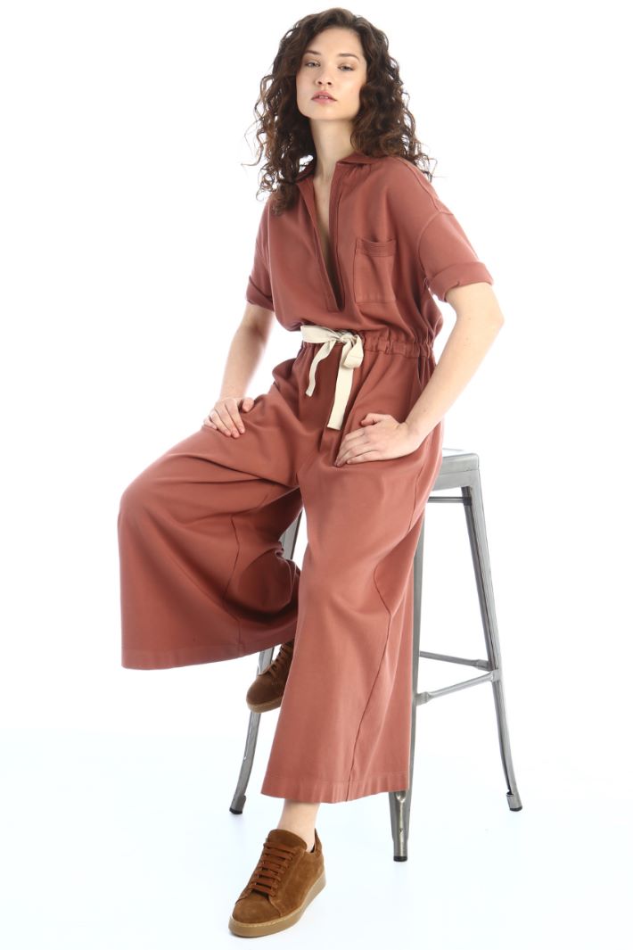 Tuta in jersey di cotone - ROSA ANTICO - Fashion Market - 3