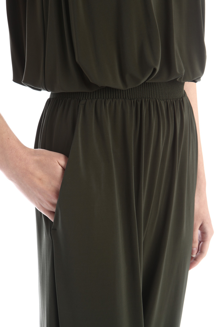 Tuta senza maniche in jersey - VERDE MILITARE - Fashion Market - 4
