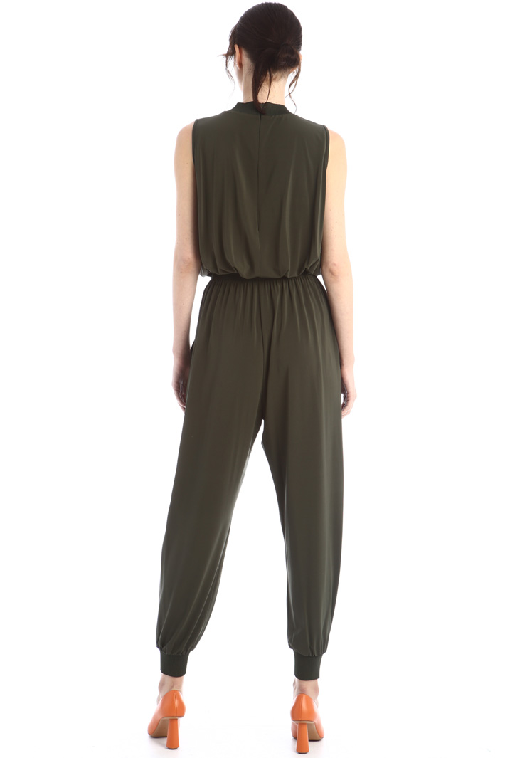 Tuta senza maniche in jersey - VERDE MILITARE - Fashion Market - 3