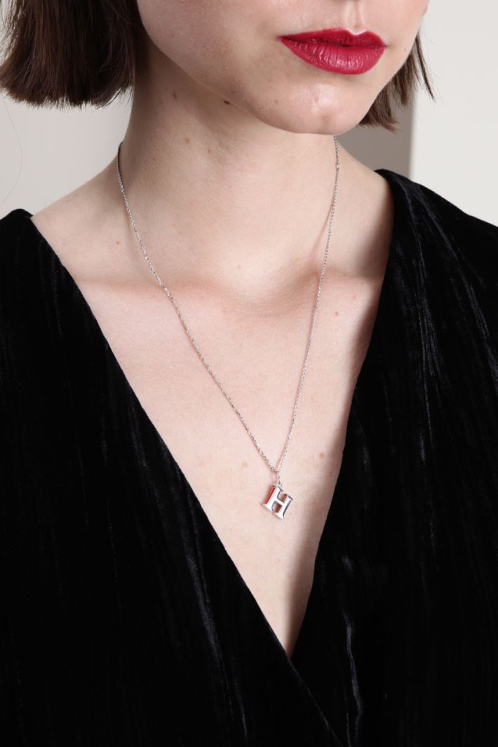 Micro pendente a iniziale - H ARGENTO - Fashion Market - 3