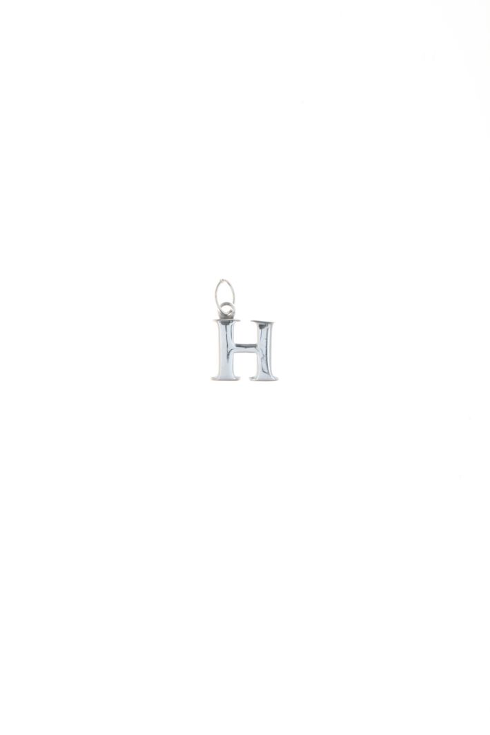 Micro pendente a iniziale - H ARGENTO - Fashion Market