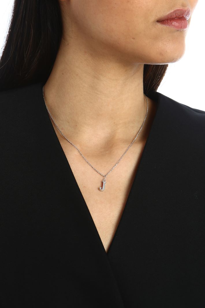 Micro pendente a iniziale - J ARGENTO - Fashion Market - 3