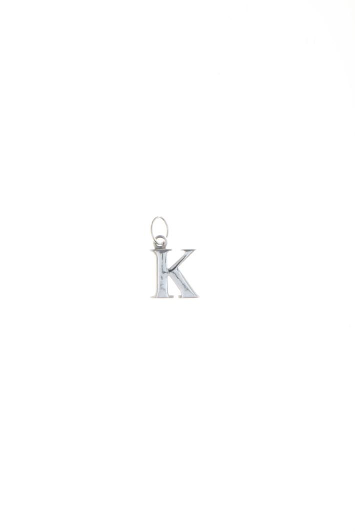 Micro pendente a iniziale - K ARGENTO - Fashion Market