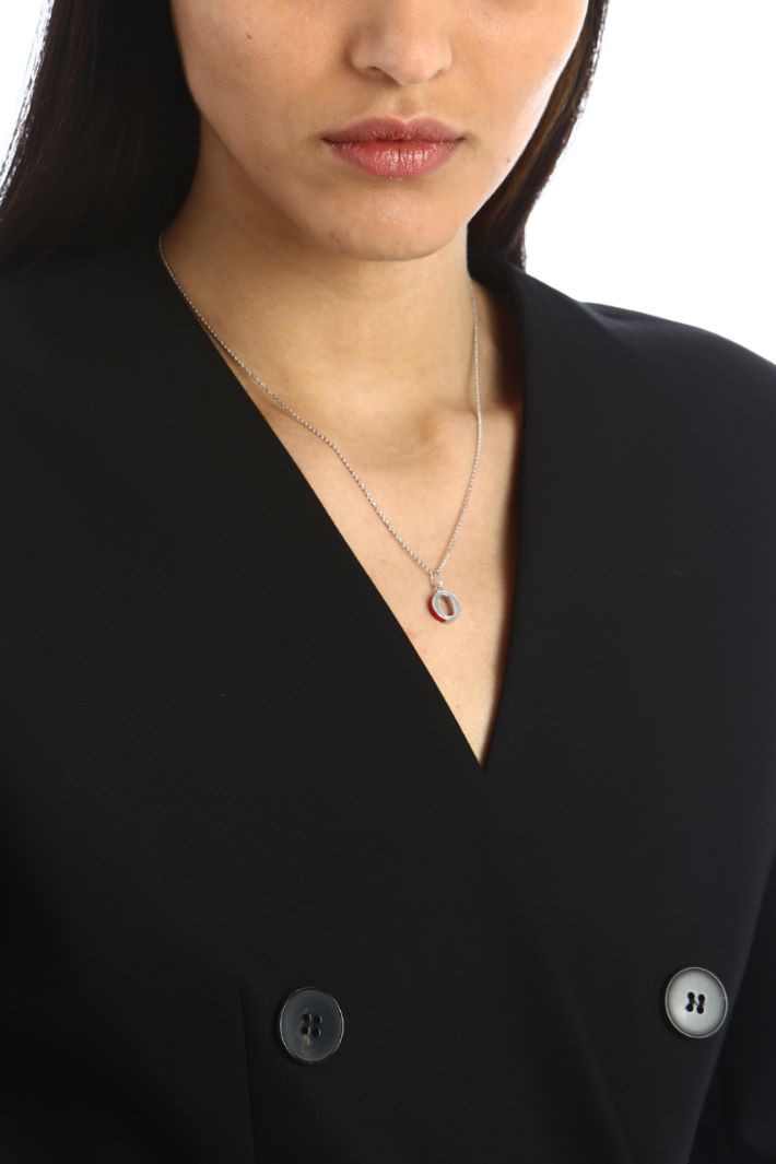 Micro pendente a iniziale - O ARGENTO - Fashion Market - 3