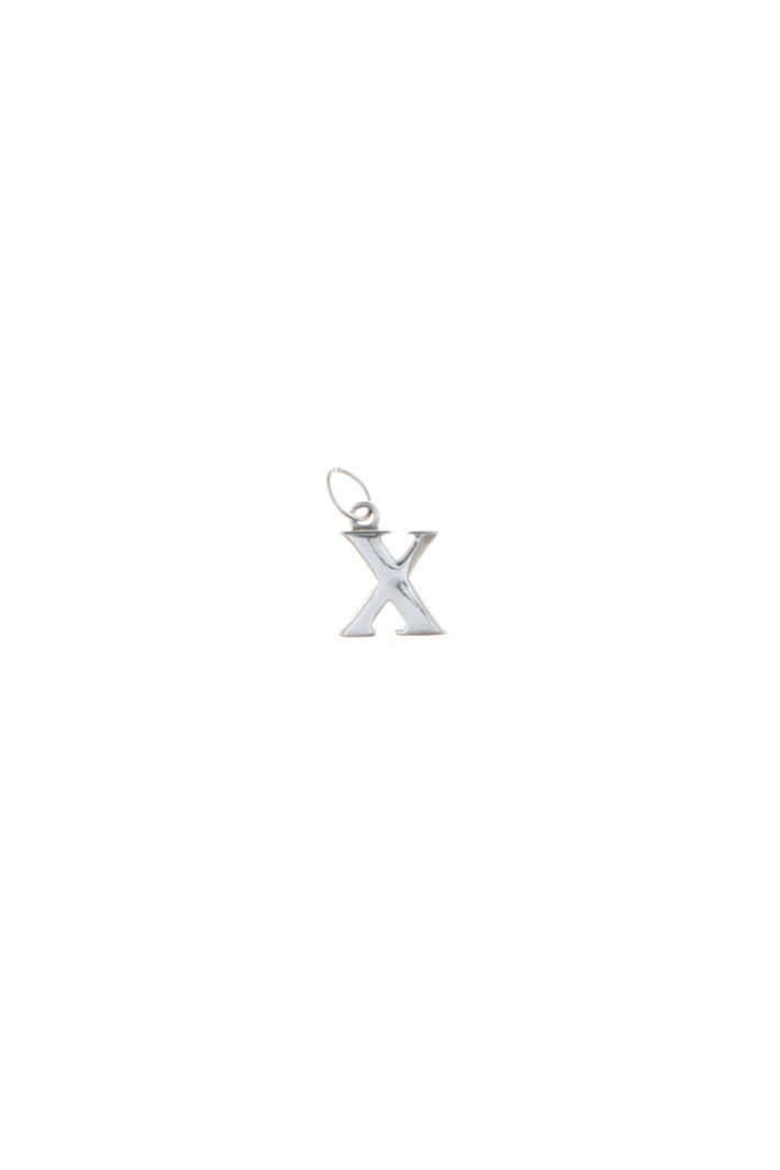 Micro pendente a iniziale - ARGENTO - Fashion Market