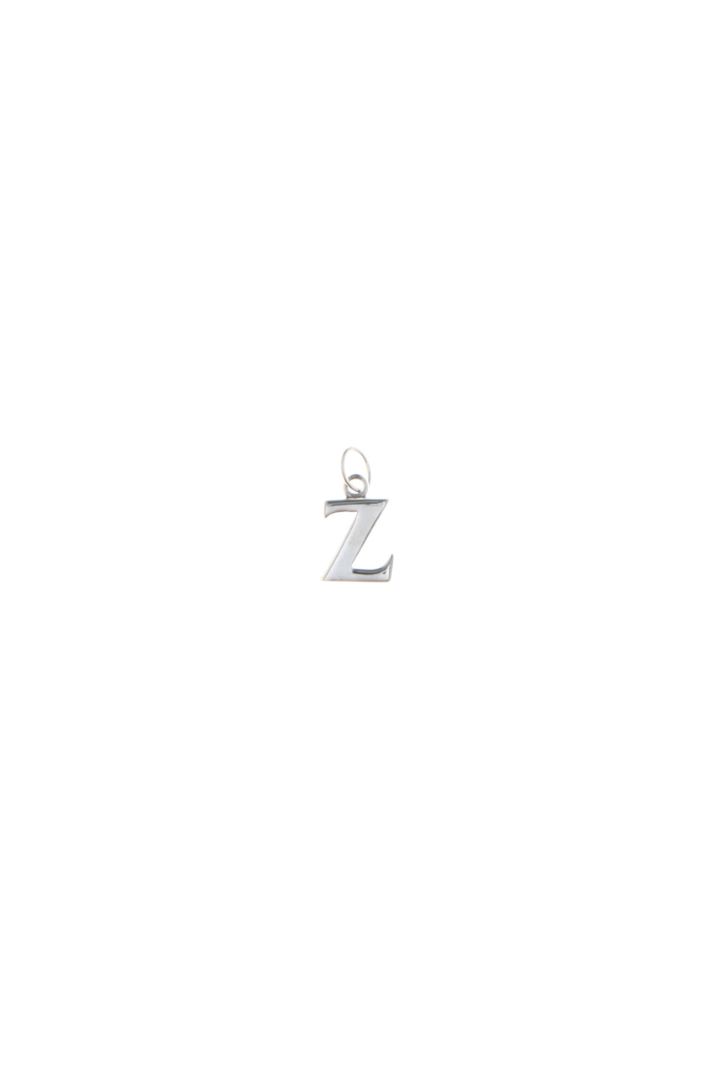 Micro pendente a iniziale - ARGENTO - Fashion Market