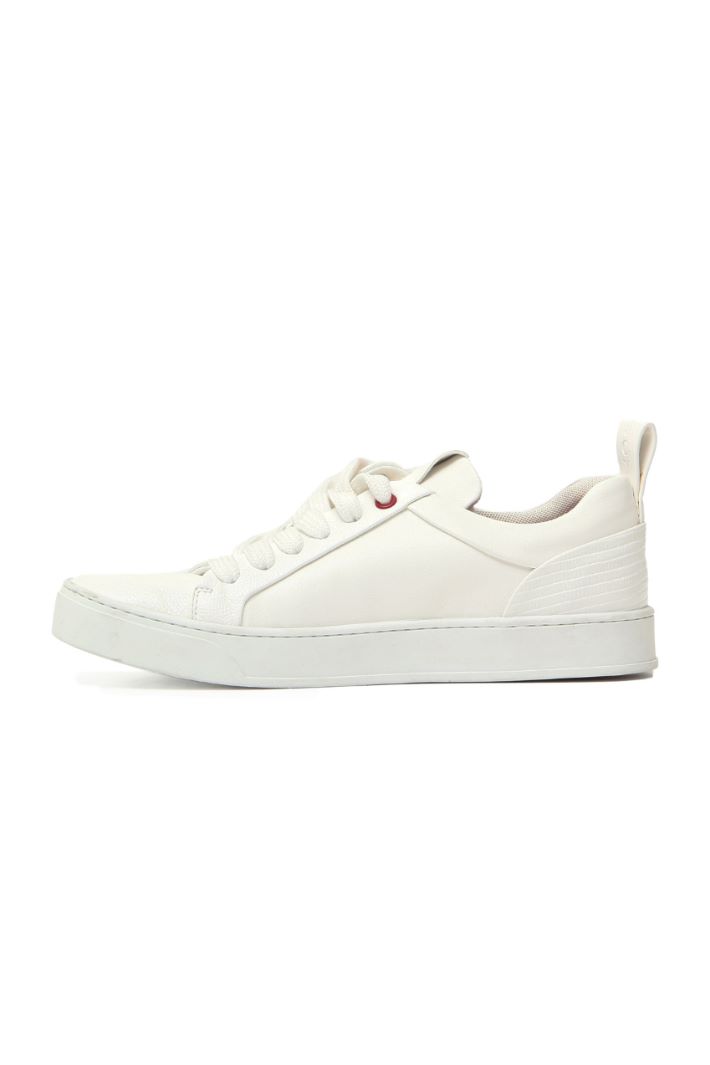 Sneakers in similpelle - BIANCO - Fashion Market - 3