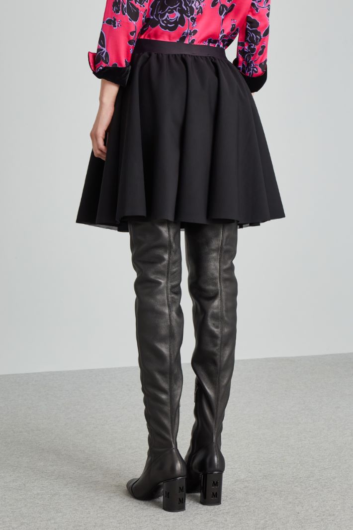 Gonna corta a ruota - NERO - Fashion Market - 4