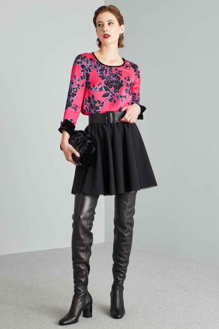 Gonna corta a ruota - NERO - Fashion Market