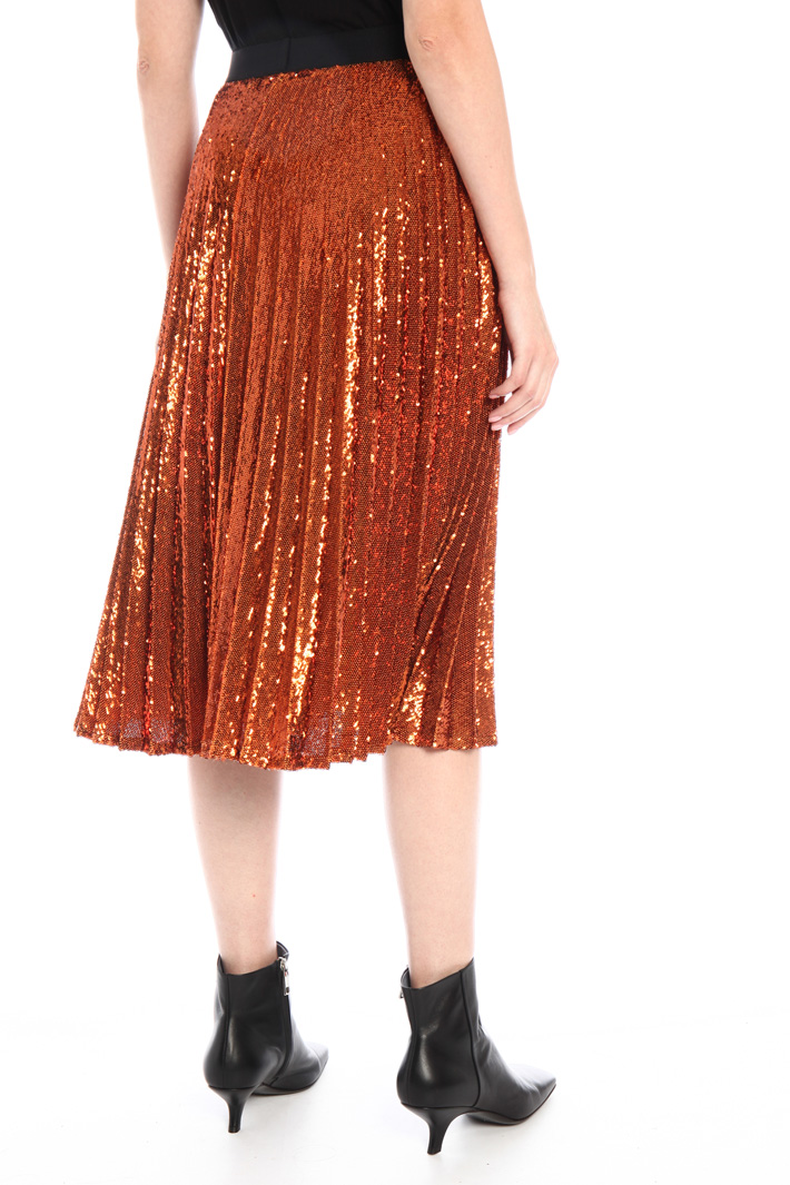 Gonna plissè con paillettes - RAME - Fashion Market - 3