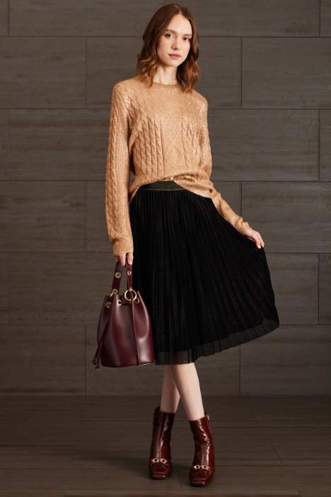 Gonna in tulle effetto velluto - Fashion Market