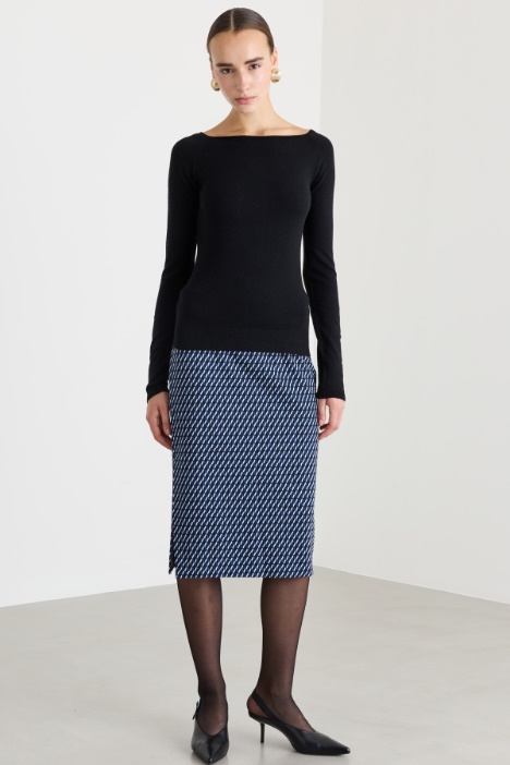 Gonna in jersey jacquard - Fashion Market