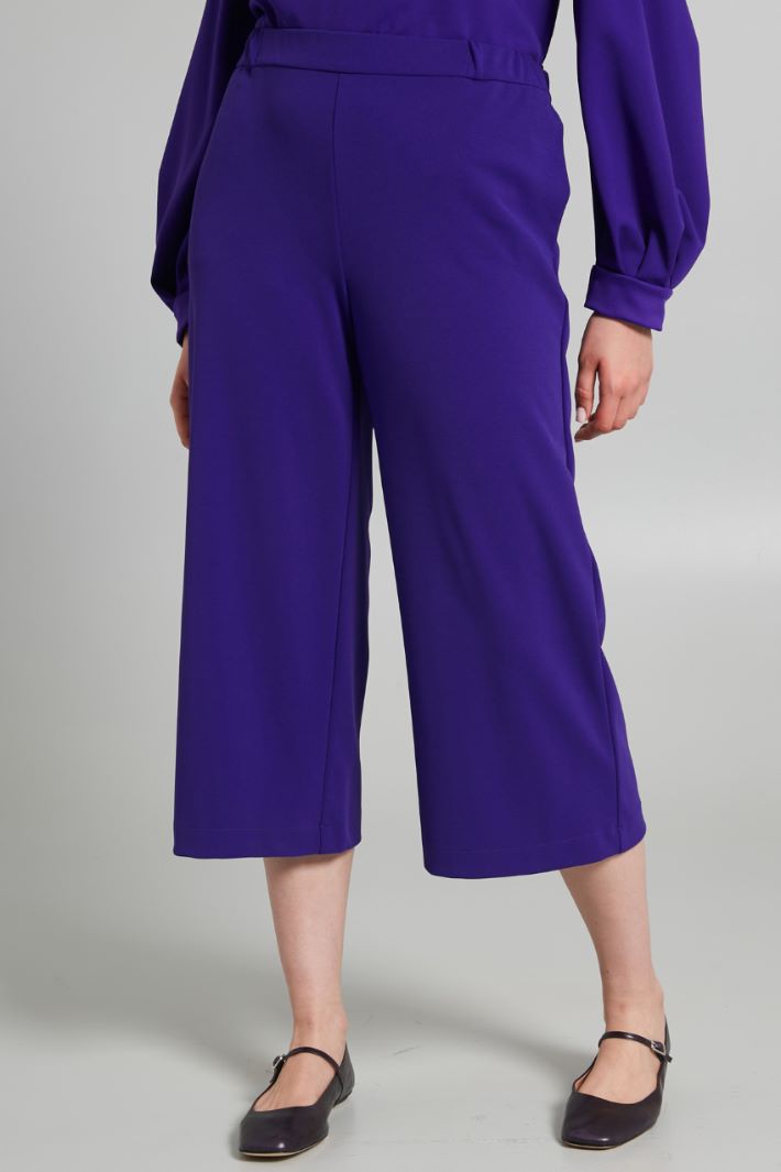 Pantaloni in jersey crépe - VIOLA - Fashion Market - 2