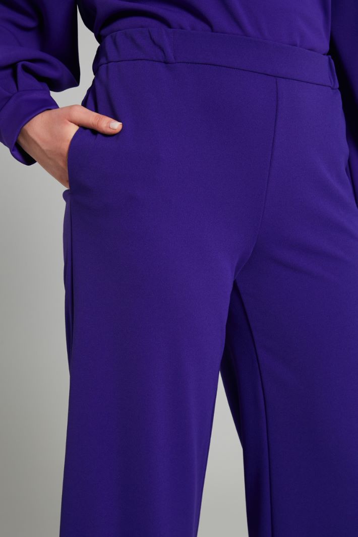 Pantaloni in jersey crépe - VIOLA - Fashion Market - 3