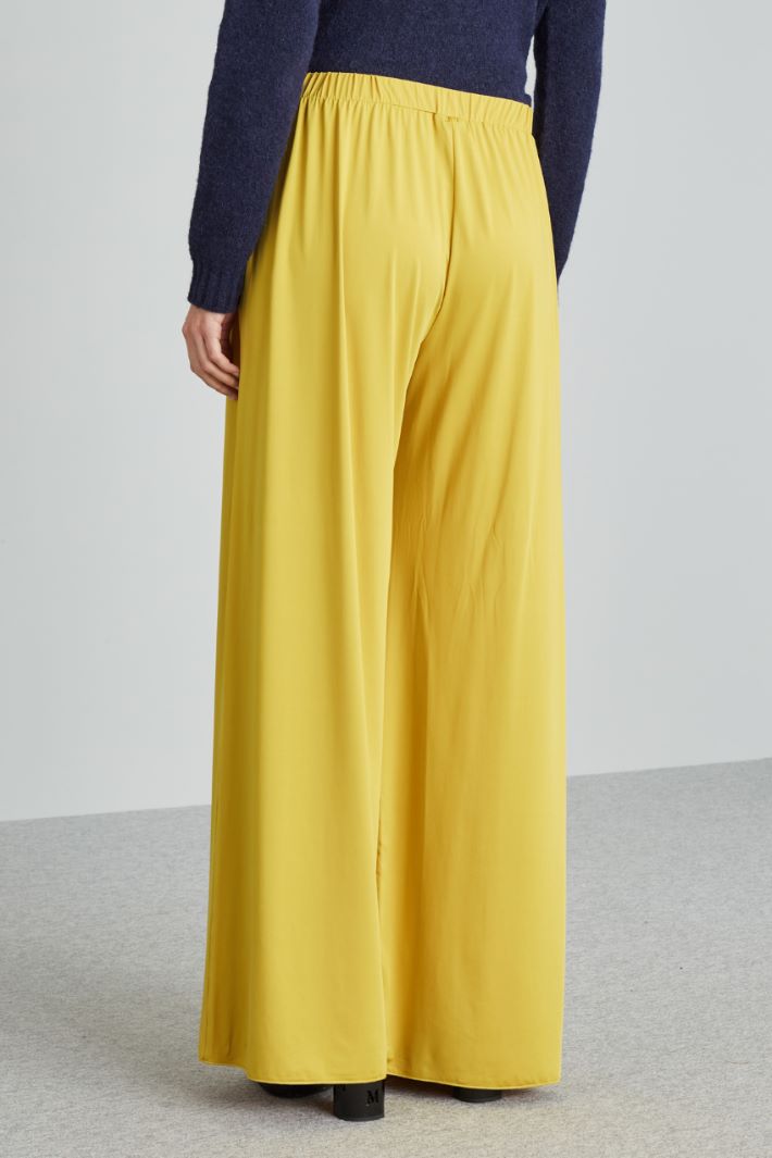 Pantaloni ampi in jersey - SENAPE - Fashion Market - 4