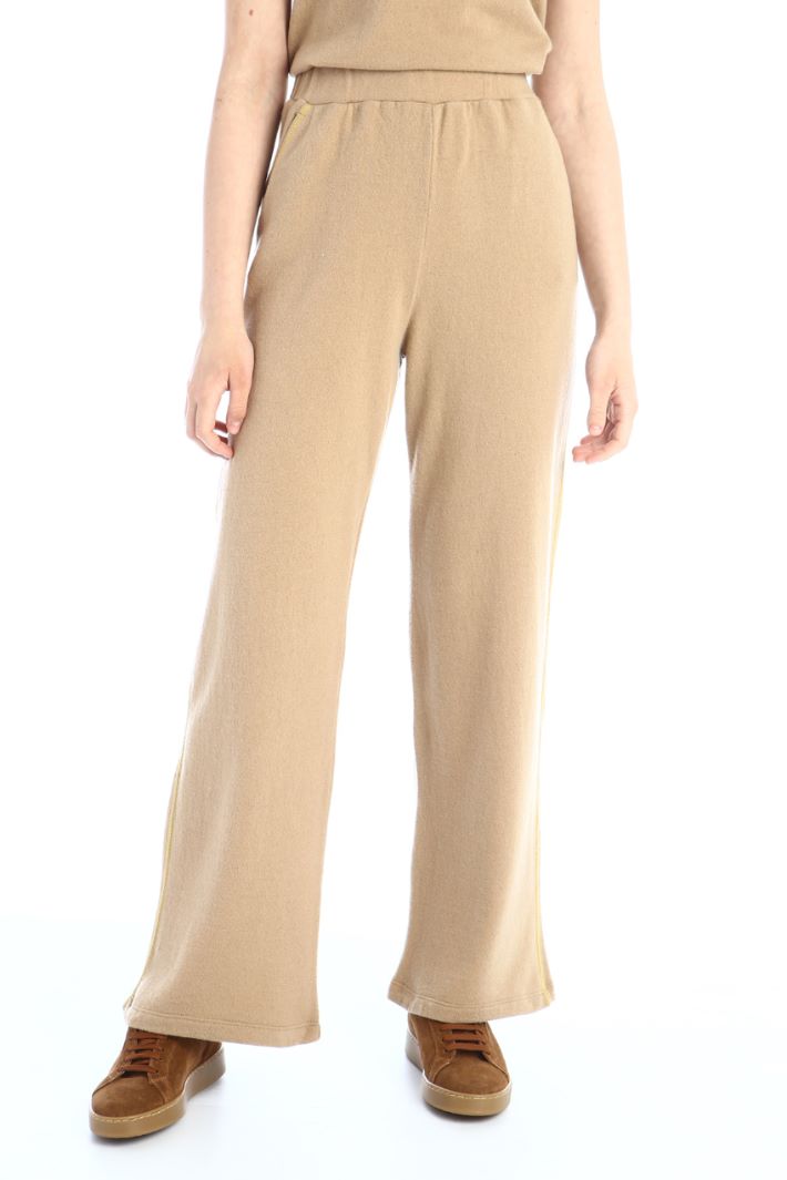 Pantaloni jogger in lana - CAMMELLO - Fashion Market - 4