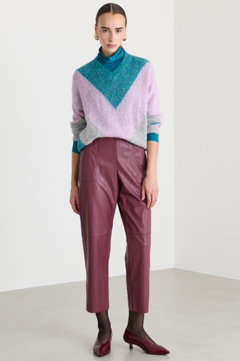 Pantalone in jersey spalmato - Fashion Market