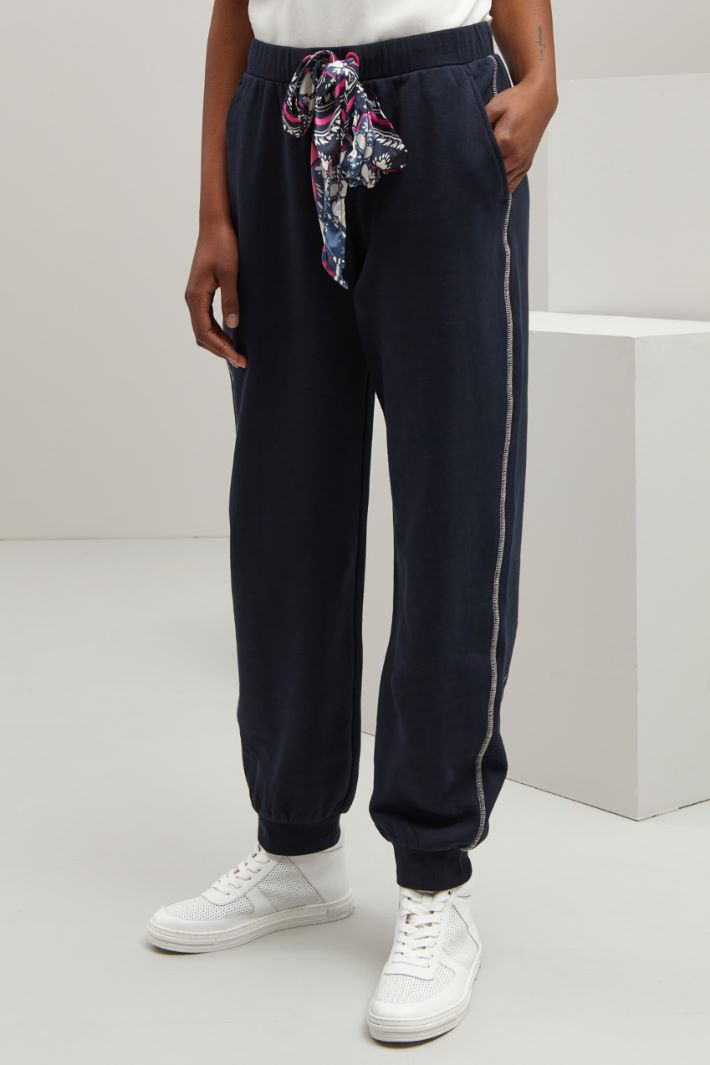  Pantaloni in jersey - BLU NOTTE - Fashion Market - 2