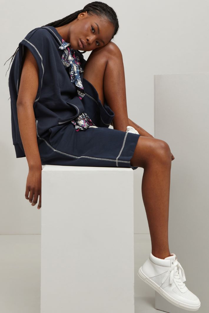 Shorts in jersey - BLU NOTTE - Fashion Market